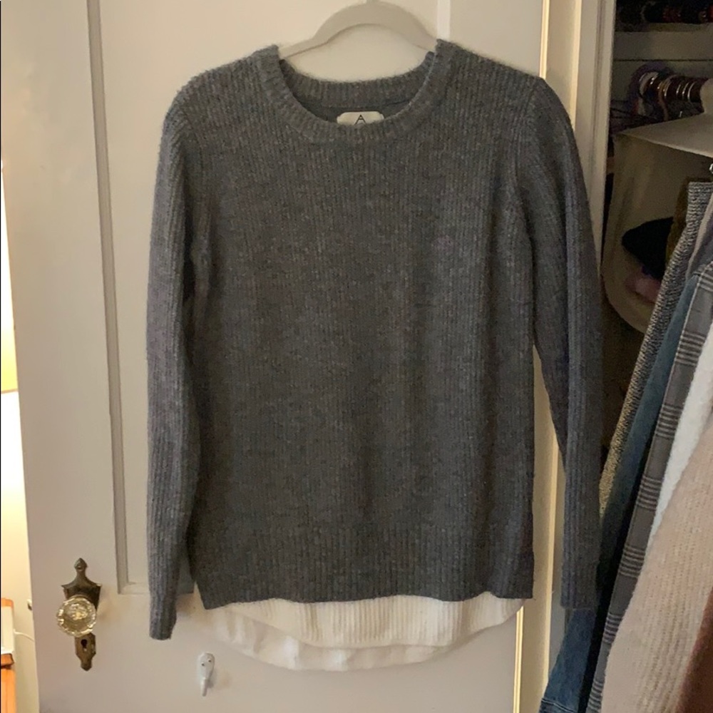 Urban Outfitters grey sweater with white attached